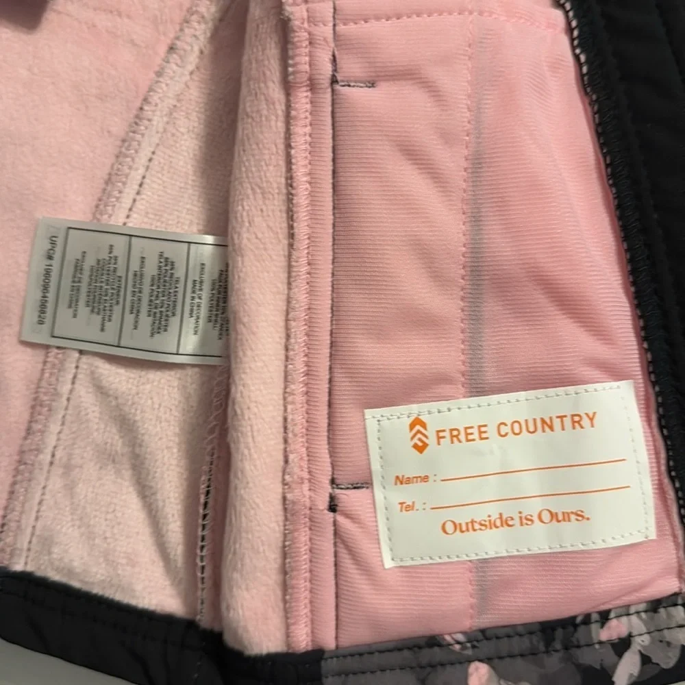 Free Country| Super Softshell Wind/Water Resistant Lightweight Floral Jacket